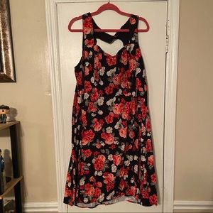 Torrid Floral Print Rockabilly Dress